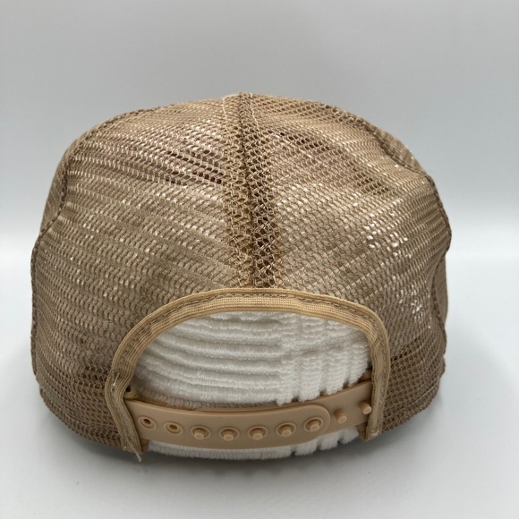 Vintage Trucker Hat NOR-AM Betanex‎ Weed Beeters Tan Mesh Snapback - Picture 4 of 7